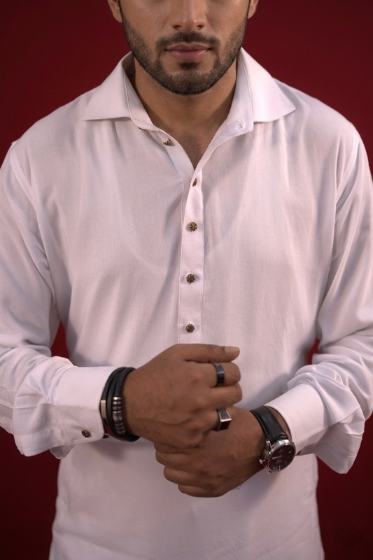 White kabli Suit