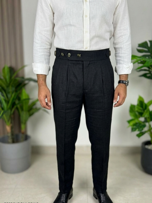 Linen black trouser