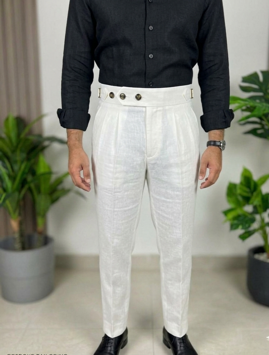 White linen trouser
