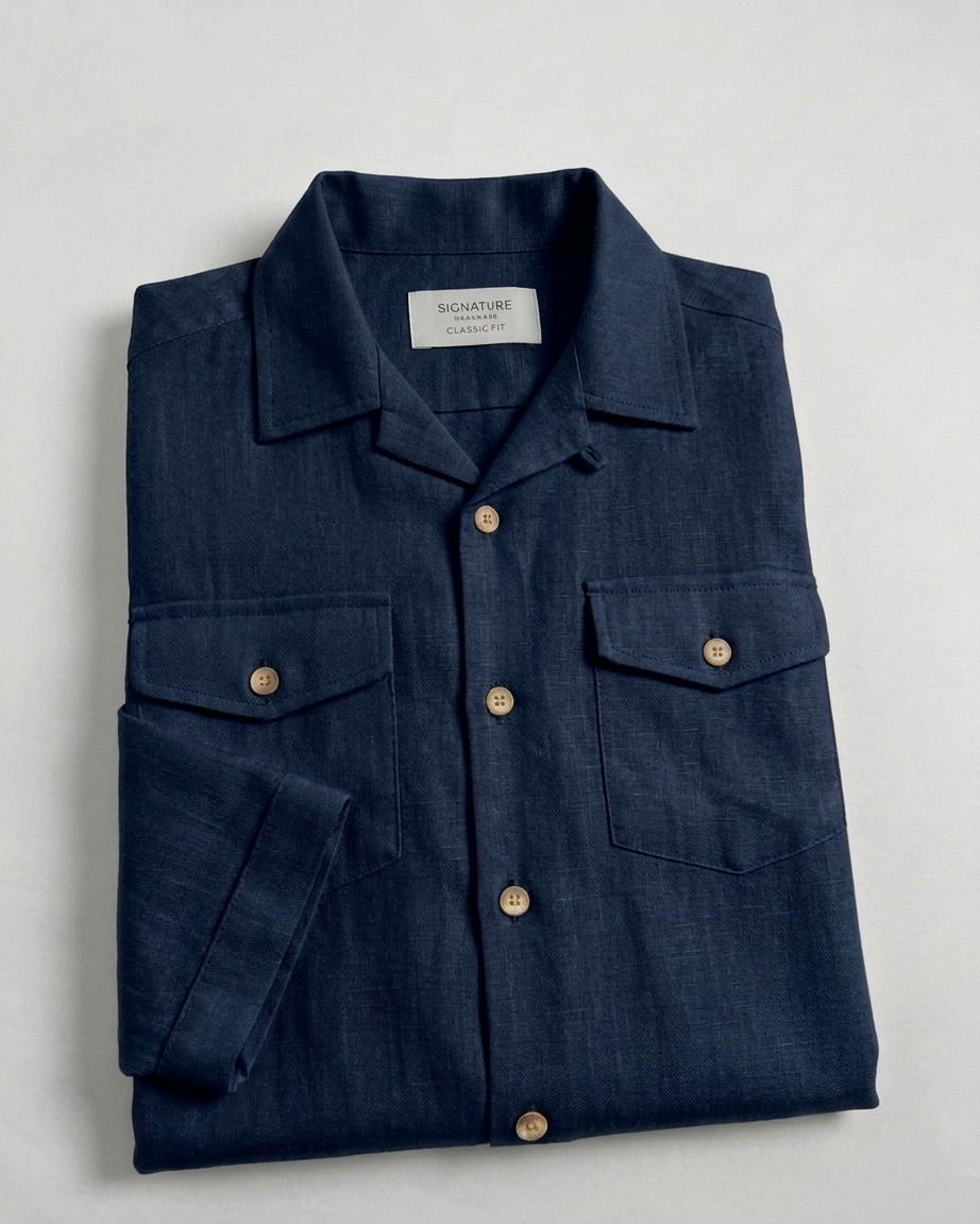 Deep Blue Safari Shirt