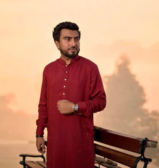 Meroon kuffling Kurta