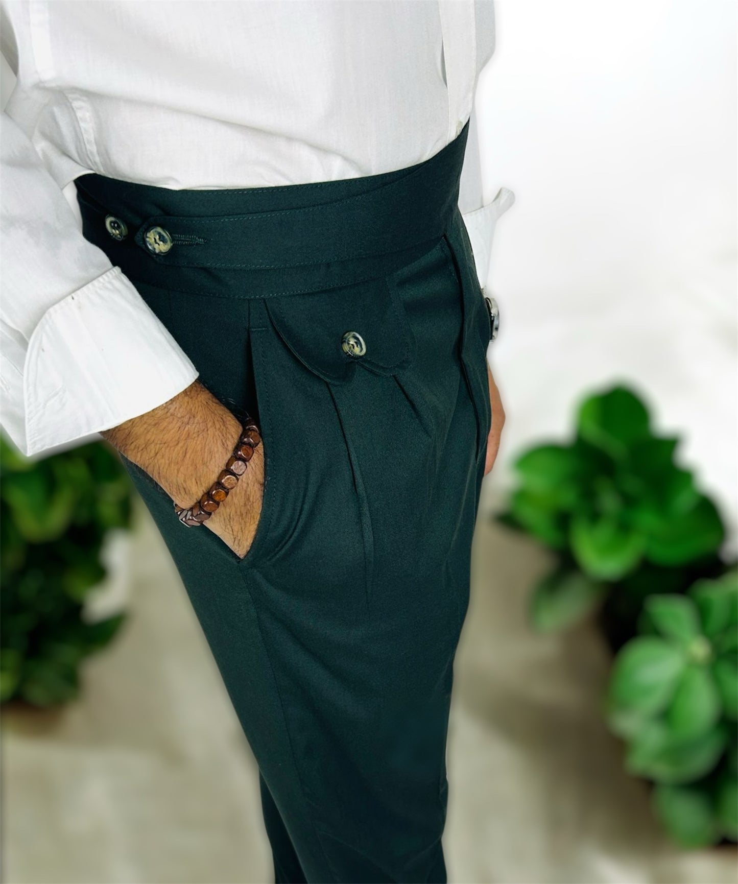 Deep Forest Green Gurkha Trouser